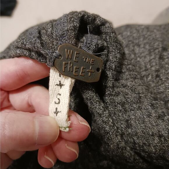 We The Free Free People Londontown Oversized Boatneck Thermal Top - Picture 7 of 8